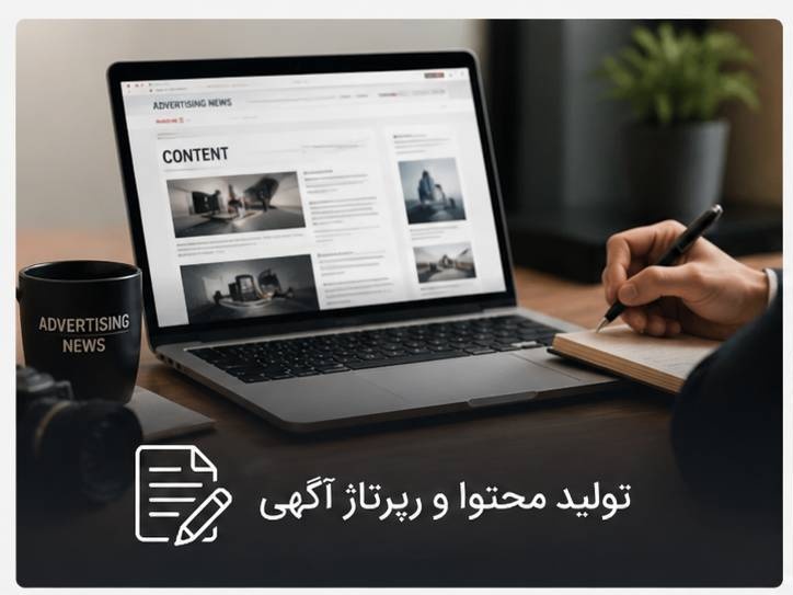 تولید محتوا و رپورتاژ آگهی